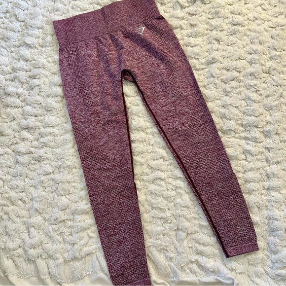 xSOLDx Gymshark Vital Seamless Berry Marl Leggings - Picture 3 of 4